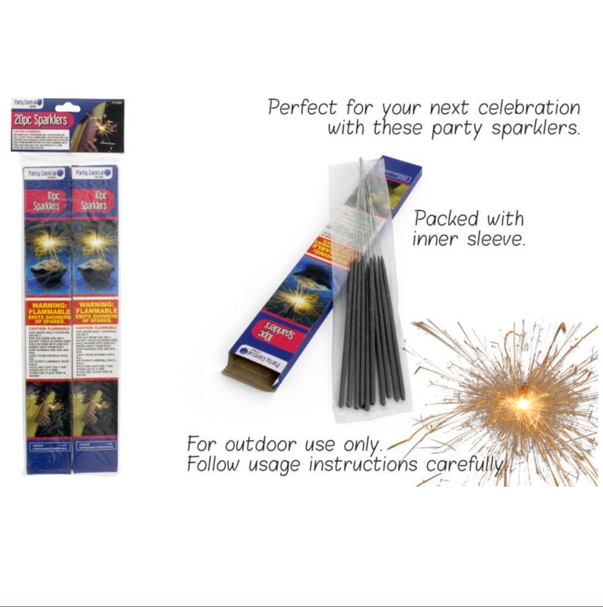 20 Pack Sparklers - 25cm