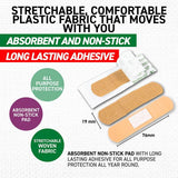 Load image into Gallery viewer, 40 Pack Plastic Adhesive Bandages - 7.6cm x 1.9cm