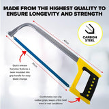 Load image into Gallery viewer, Heavy Duty Steel Hacksaw - 30cm