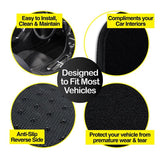 Load image into Gallery viewer, 4 Pack Car Front & Rear Black Floor Mats