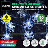 Load image into Gallery viewer, Snowflake Solar Power LED String Lights