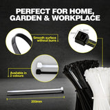 Load image into Gallery viewer, 200 Pieces High Quality Cable Ties - 20cm x 3.6mm