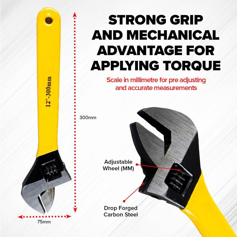 Heavy Duty Adjustable Wrench - 30cm