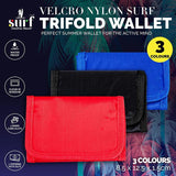 Load image into Gallery viewer, Velcro Nylon Surf Trifold Wallet - 8.5cm x 12.5cm x 1.5cm