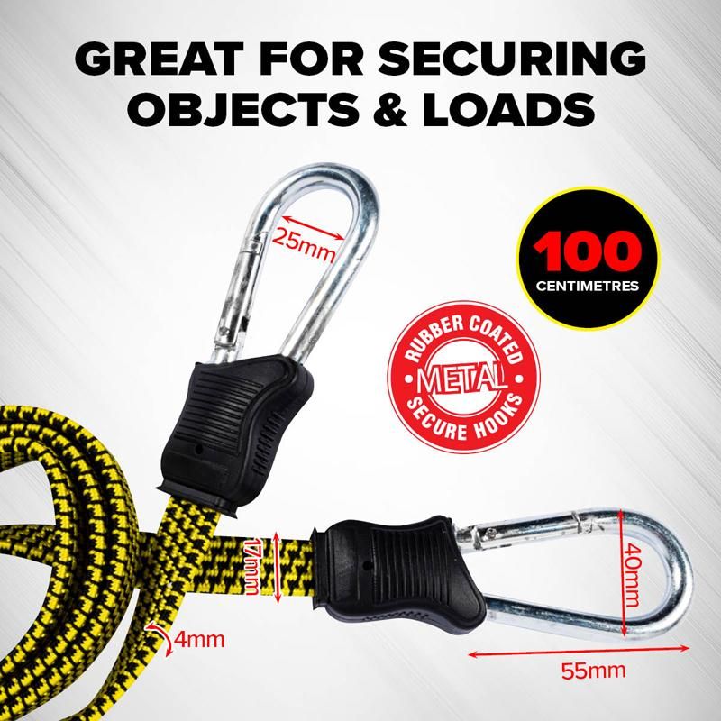 Heavy Duty Flat Bungee Cord - 100cm
