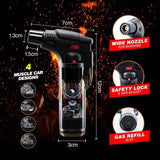 Load image into Gallery viewer, Muscle Car Design Refillable Blow Torch Gas Lighter - 7cm x 12cm