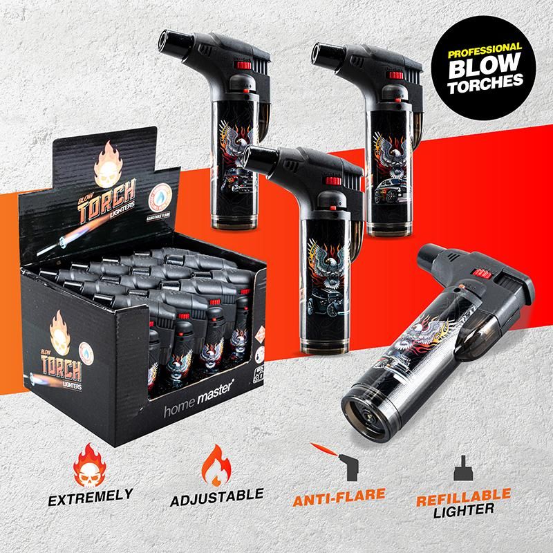 Muscle Car Design Refillable Blow Torch Gas Lighter - 7cm x 12cm