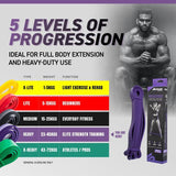 Load image into Gallery viewer, Purple Resistance Training Band Heavy - 208cm x 4.5mm x 22mm
