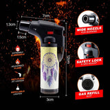 Load image into Gallery viewer, Dream Catcher Design Refillable Blow Torch Gas Lighter - 7cm x 12cm