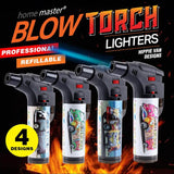 Load image into Gallery viewer, Hippie Van Design Refillable Blow Torch Gas Lighter - 7cm x 12cm