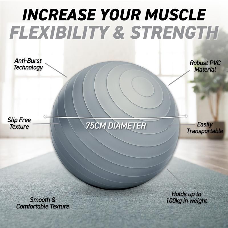 Exercise Gym Ball - 75cm Diameter