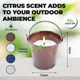 Load image into Gallery viewer, Citronella Scented Hanging Candle Tin - 70g | 12cm x 7.5cm

