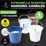 Load image into Gallery viewer, Citronella Scented Hanging Candle Tin - 70g | 12cm x 7.5cm
