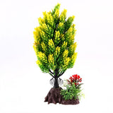 Load image into Gallery viewer, Fish Aquarium Artificial Flower Decoration With Base - 9cm x 7.5cm x 24cm