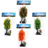 Load image into Gallery viewer, Fish Aquarium Artificial Flower Decoration With Base - 9cm x 7.5cm x 24cm