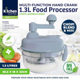 Load image into Gallery viewer, Multi-Function Manual Food Processor - 1.3L
