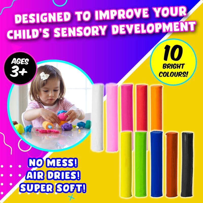 10 Pack Super Soft Modelling Clay Kit