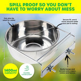 Load image into Gallery viewer, Stainless Steel Bird Feeder - 18cm | 1400ml