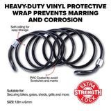 Load image into Gallery viewer, PVC Coated Security Cable With Loops - 3m
