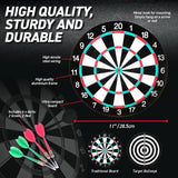 Load image into Gallery viewer, Double Sided Dart &amp; Target Game Board - 28.5cm
