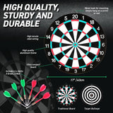 Load image into Gallery viewer, Double Sided Dart & Target Game Board - 43cm