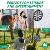 Load image into Gallery viewer, Double Sided Dart & Target Game Board - 43cm