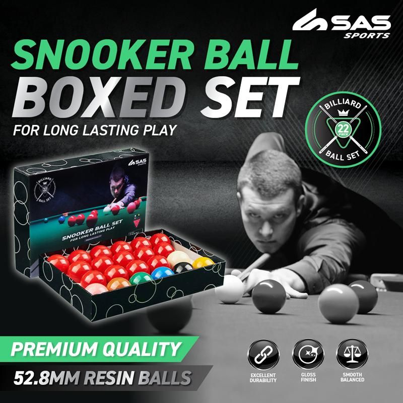 Snooker Ball Boxed Set - 52.8mm Resin Balls