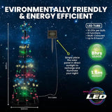 Load image into Gallery viewer, Garden Christmas Tree Solar Power LED Lights - 150cm x 50cm