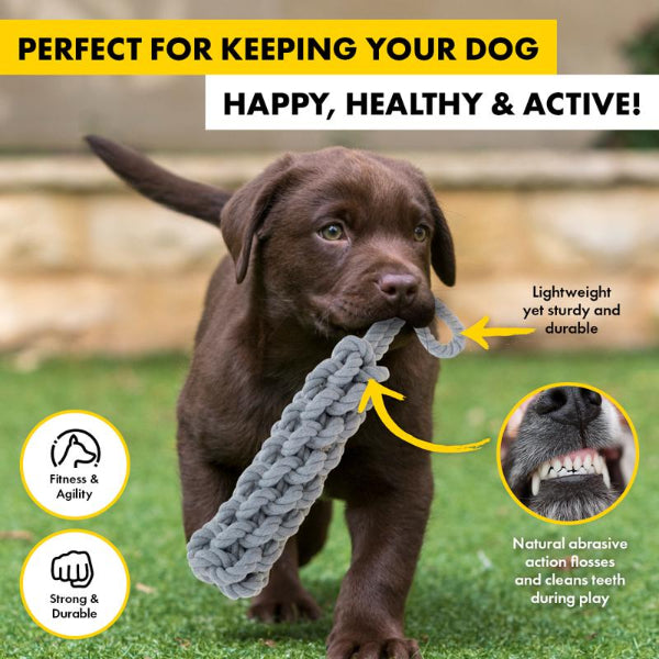 Small Cotton Stick & Loop Rope Toy - 32cm x 4cm