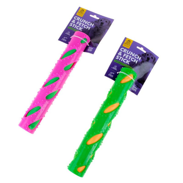 Crunchy Fetch Stick Dog Toy - 29.8cm x 29.8cm x 4.5cm