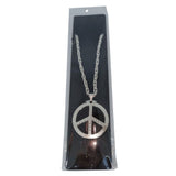 Load image into Gallery viewer, Peace Heavy Metal Silver Necklace