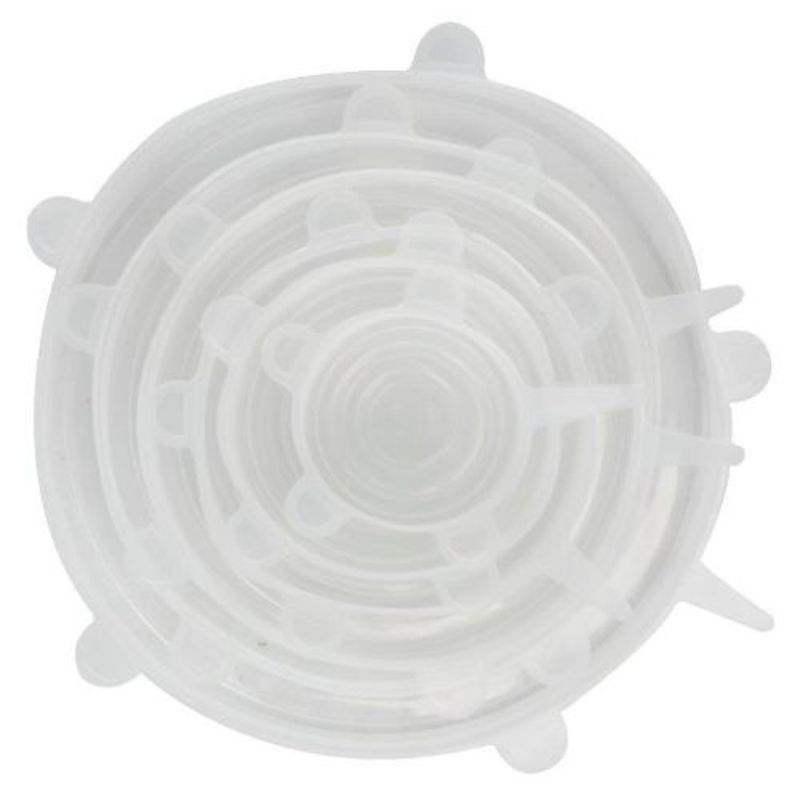 6 Pack Reusable Microwave Food Covers