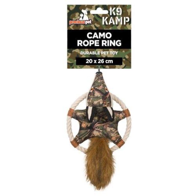 Pets Camo Rope Ring Toy - 20cm x 26cm