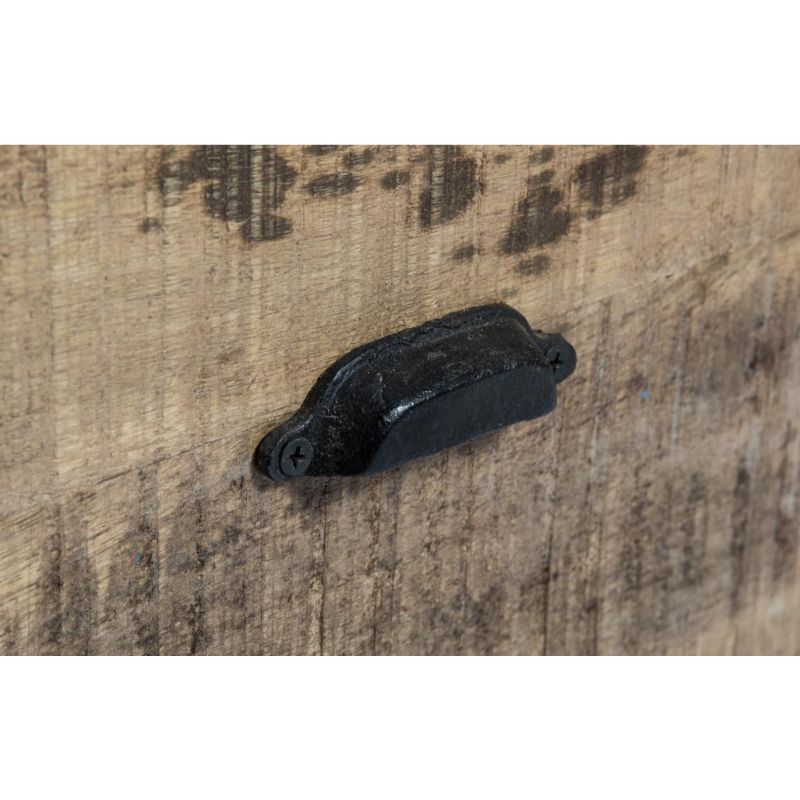 Natural Rustic Mango Wood Side Drawer - 61cm x 38cm x 56cm