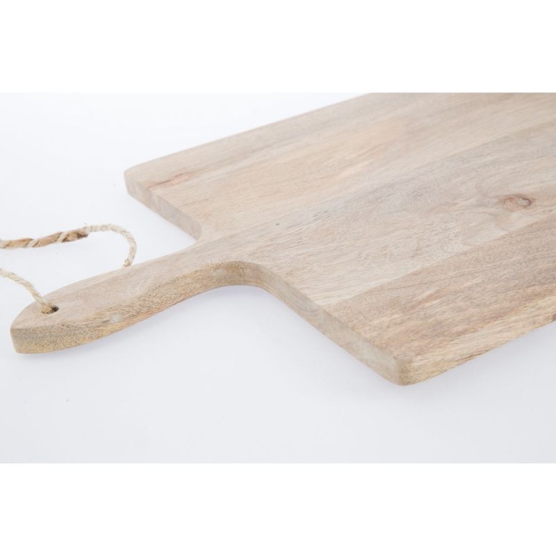 Natural Rectangular Mango Wood Serving Board - 35cm x 56cm x 2cm