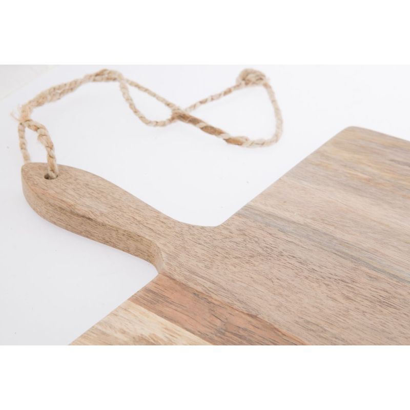 Natural Rectangular Mango Wood Serving Board - 44cm x 77cm x 2cm
