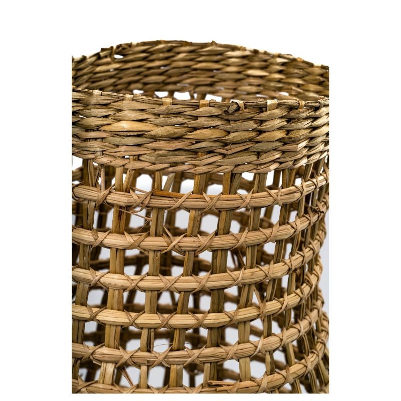 Natural Sanur Mid Wavy Seagrass Basket - 72cm x 32cm x 32cm