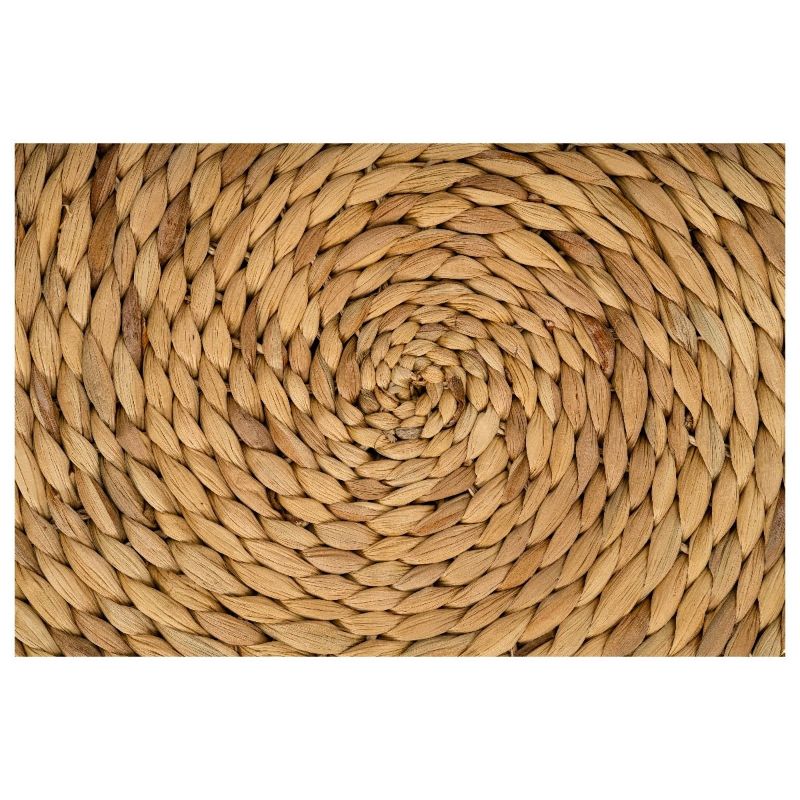 Natural Seagrass Water Hyacinth Pouf - 40cm