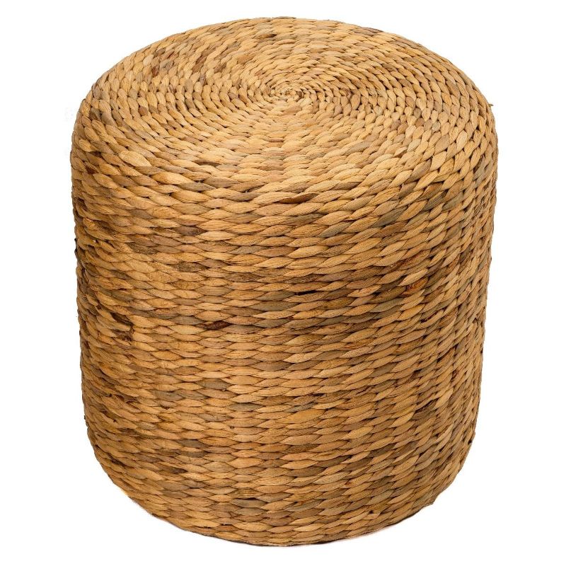 Natural Seagrass Water Hyacinth Pouf - 40cm