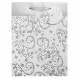 Load image into Gallery viewer, Silver Stripe / Pattern Printed Large Gift Bag