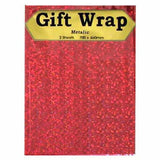 Load image into Gallery viewer, 2 Sheets Metallic Holographic Gift Wrap - 70cm x 46cm