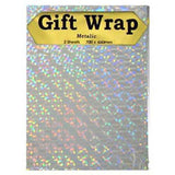 Load image into Gallery viewer, 2 Sheets Metallic Holographic Gift Wrap - 70cm x 46cm