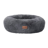 Load image into Gallery viewer, Large Grey Calming Plush Bed - 70cm x 70cm x 21cm
