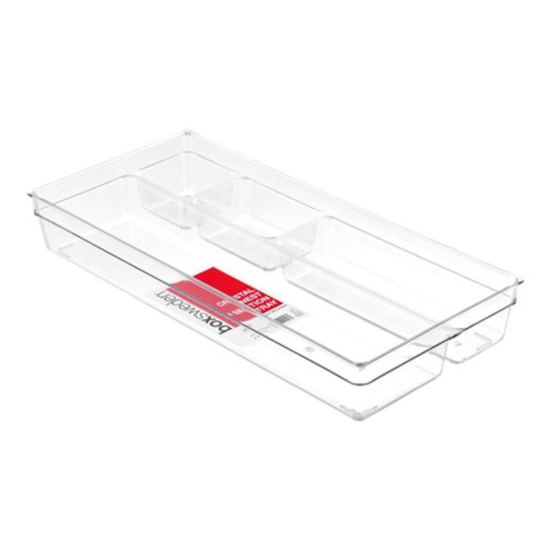 Crystal Nest 4 Section Tray - 39.5cm x 18.5cm x 6cm