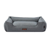 Load image into Gallery viewer, Grey Large Pia Walled Pet Bed - 80cm x 60cm x 20cm
