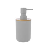 Load image into Gallery viewer, Boxsweden Bano 330ml Soap Dispenser with Bamboo Top - 7.5cm x 7.5cm x 16cm
