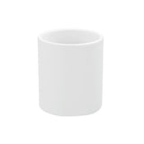 Load image into Gallery viewer, Bano White Ceramic Bathroom Cup - 8cm x 8cm x 9cm
