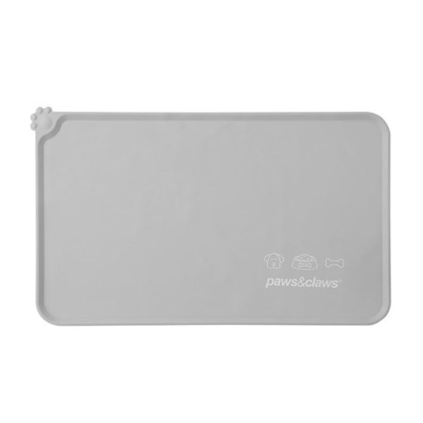 Rectangle Non Slip Silicone Pet Food Mat - 49cm x 30cm