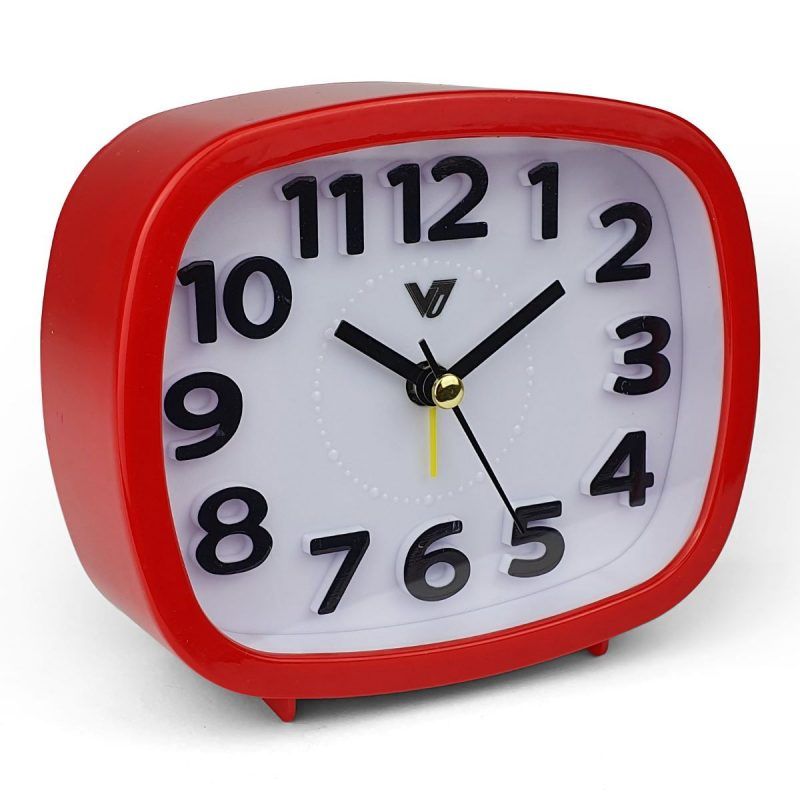 3D Number Alarm Table Clock With Light - 12cm x 10cm x 4cm