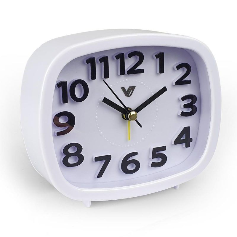 3D Number Alarm Table Clock With Light - 12cm x 10cm x 4cm